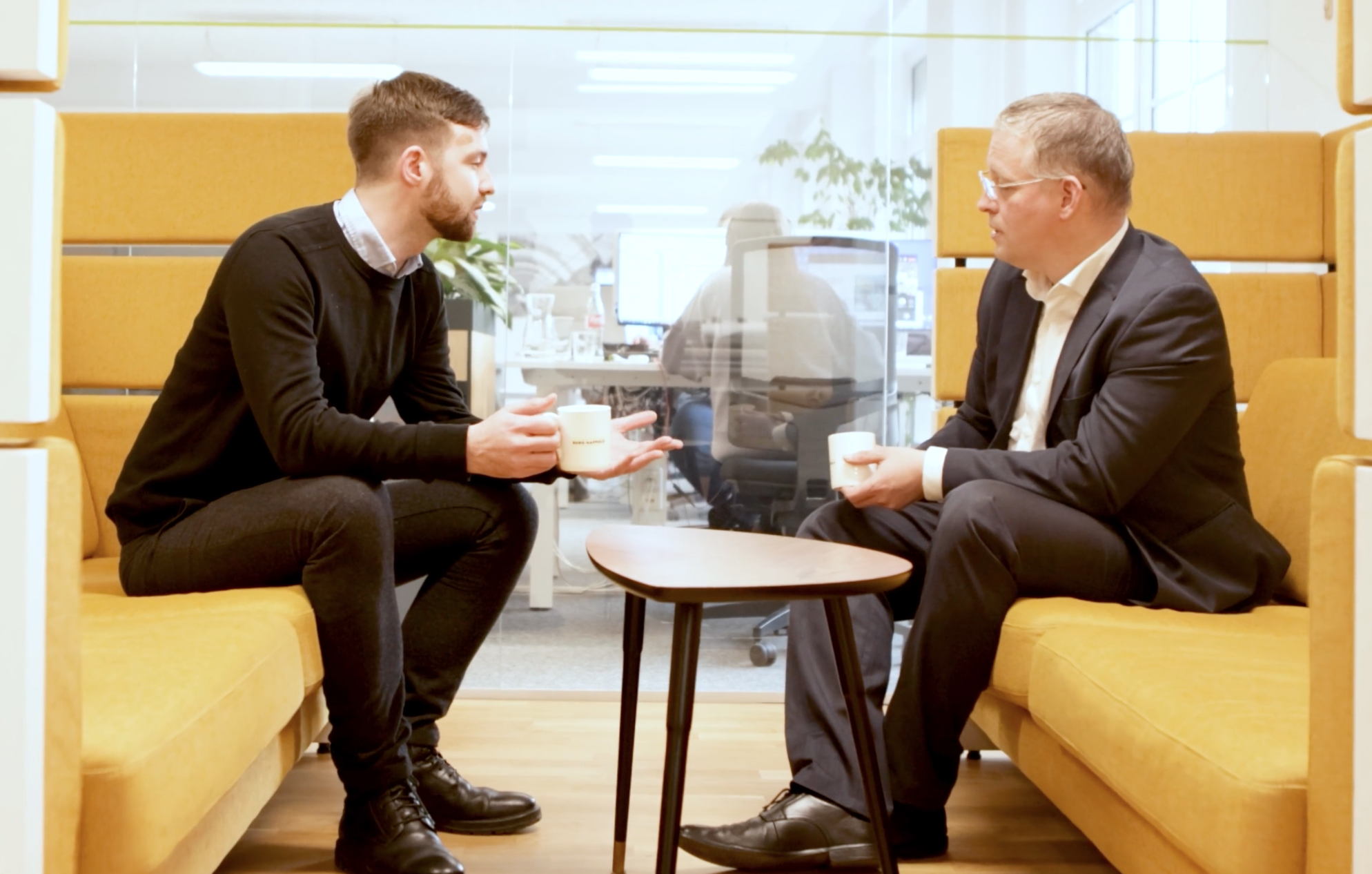 Peter Scheibstock und Thomas Kraubitz bei Buro Happold in Berlin